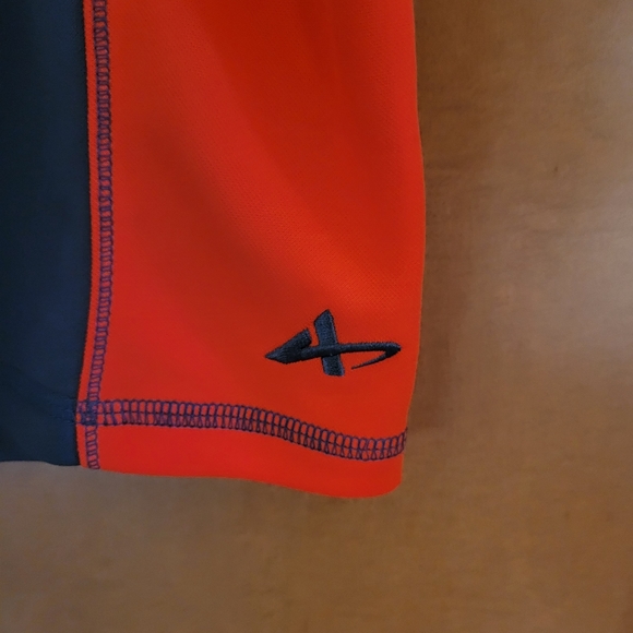Athletetech Orange & Gray Basketball Shorts - Picture 2 of 5